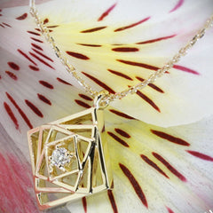 0.50 CT Round Cut Diamond Charm Pendant For Women, Wedding Pendant, Christmas Gifts