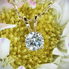 2.5 CT Round Cut Diamond Charm Pendant For Women, Wedding Pendant, Solitaire Pendant, Christmas Gifts