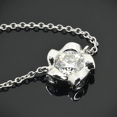 1.5 CT Round Cut Diamond Charm Pendant For Women, Wedding Pendant, Christmas Gifts, Solitaire Pendant