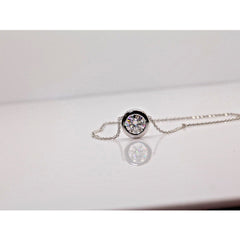 1.5 CT Round Cut Diamond Charm Pendant For Women, Wedding Pendant, Christmas Gifts