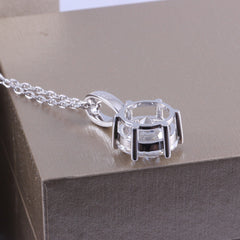 2 CT Round Cut Diamond Charm Pendant For Women, Wedding Pendant, Anniversary Gifts, Christmas Gifts