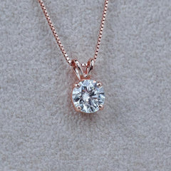 2.5 Carat Round Cut Diamond Charm Pendant For Women, Christmas Gifts, Anniversary Gifts