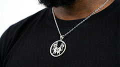 Gemini Medallion – Astrological Grace in VVS Moissanite