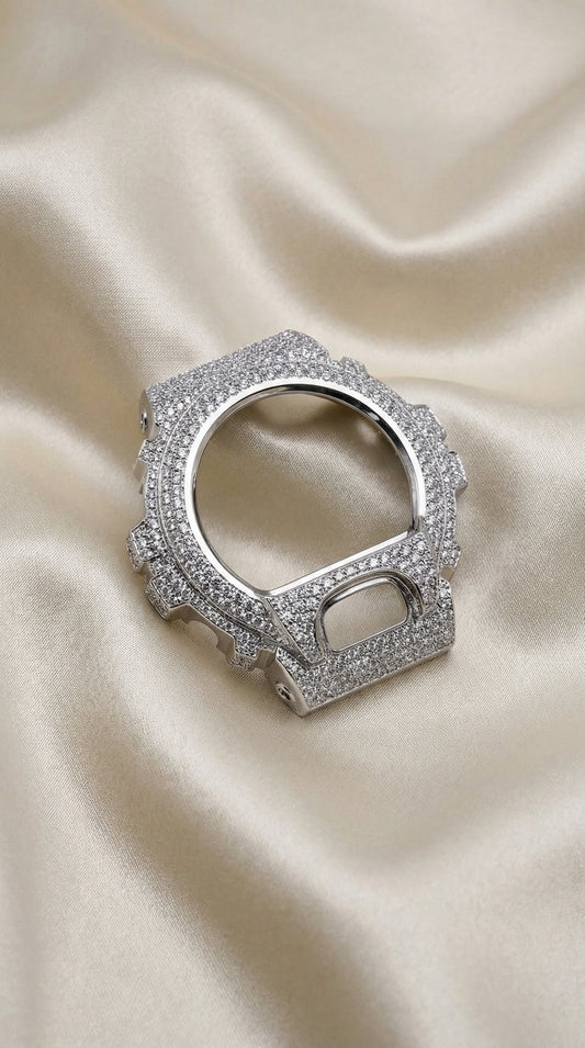 Luxury G-Shock Bezel with Natural Diamonds