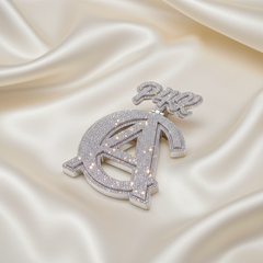 Hip Hop Luxury Pendant –Lab-grown Diamond “A One” Initial with Crown by Alposh